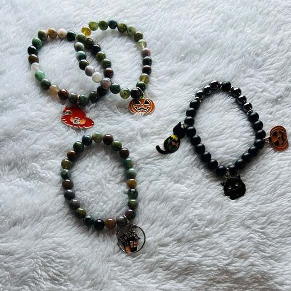 Handcrafted Halloween Charm Bracelet - Picture 2 of 5